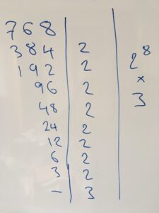 Factors of 768