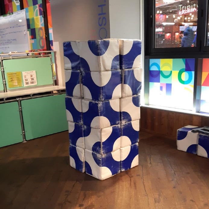 Blobby blocks at MathsCity, Leeds